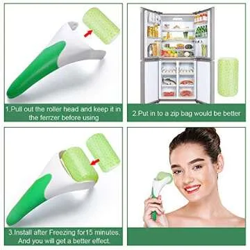 MARZAHAR Ice Roller, Ice Face Roller, Ice Roller for Face & Eye Puffiness Relief