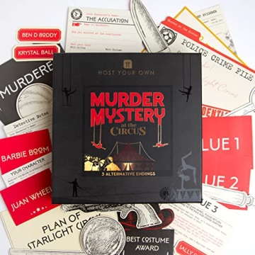 Circus Themed Murder Mystery Dinner Party Game Kit