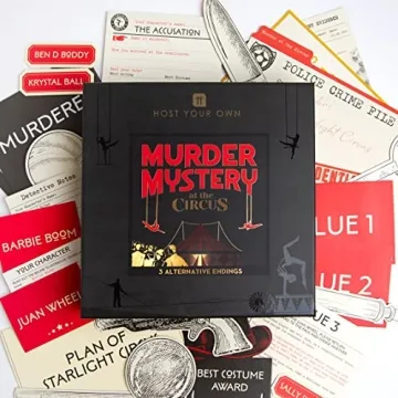 Circus Themed Murder Mystery Dinner Party Game Kit