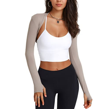 FindThy Women’s Casual Open Front Bolero Cooling Shawl Arm Sleeve Crop Top Shrug Covers for Ultima...