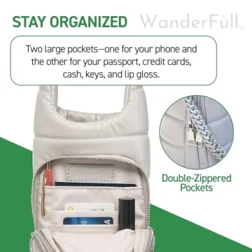 WanderFull HydroBag - Stylish Crossbody Water Bottle Holder