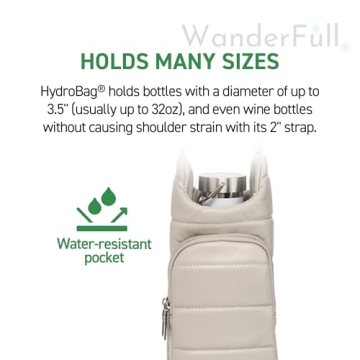 WanderFull HydroBag - Stylish Crossbody Water Bottle Holder