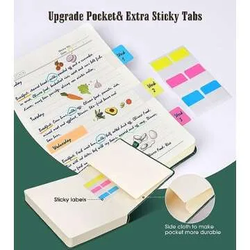 Lined Journal Notebook -365 Pages A5 Thick Journals for Writing Ruled Notebook, Hardcover Leather Journal for Women Men, Daily Journal Notebook for Work, Note Taking, 100Gsm Lined Paper( 5.75'' X