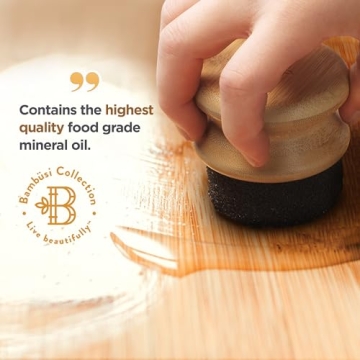Bambüsi Cutting Board Oil 8 oz Food Safe for Wood