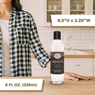 Bambüsi Cutting Board Oil 8 oz Food Safe for Wood