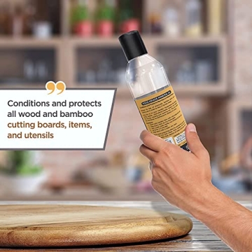 Bambüsi Cutting Board Oil 8 oz Food Safe for Wood