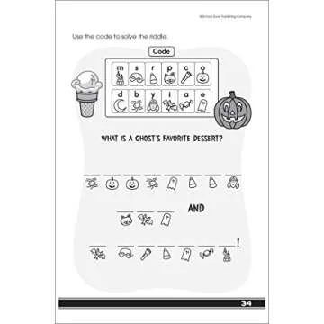 School Zone My First Codes & Puzzles Workbook for Kids