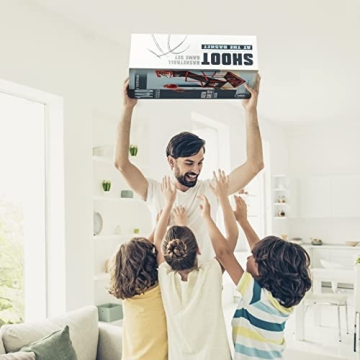 Kids Arcade Basketball Game Set with Inflatable Balls