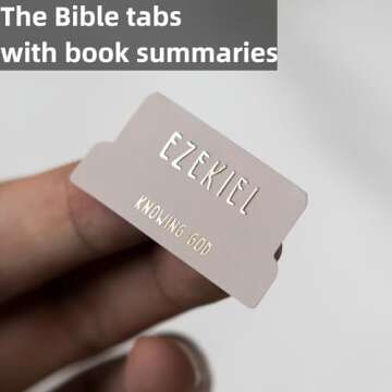 UPAFEXXI-Laminated Bible Tabs (Gold Foil Embossed Lettering), Bible Tabs for Women and Men, Reposition Large Print Stickers, Easy to Read and Apply, 80Chapters Labels for Easy Navigation(Cappuccino)