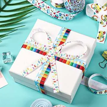 School Theme Grosgrain Ribbons for Creative Crafting