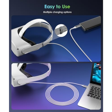 6AMGame 16 ft Link Cable for Meta Quest VR Headsets