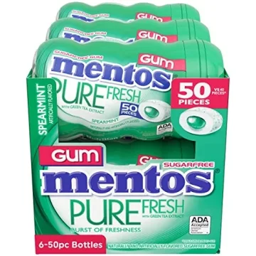 Mentos Pure Fresh Sugar-Free Gum in Bulk - 6 Bottles