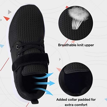 TOEDNNQI Kids Lightweight Breathable Running Sneakers