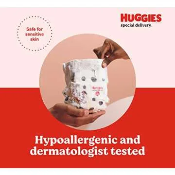 Huggies Special Delivery Hypoallergenic Baby Diapers Size 2 (12-18 lbs), 180 Ct, Fragrance Free, Safe for Sensitive Skin