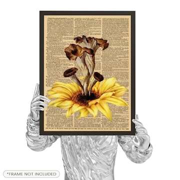 EXCOOL CLUB Dark Academia Room Decor Aesthetic Poster - 12x16 Dark Academia Decor, Vintage Wall Decor Academia Art Prints, Brown Academia Aesthetic Paintings Victorian Pictures for Bedroom (UNFRAMED)