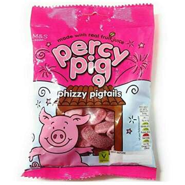 Percy Pigs Phizzy Pig Tails - Fruity Soft Gummies 2x170g
