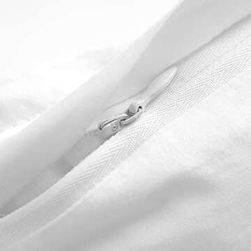 MARTHA STEWART Climbing Flowers King Size Duvet, 3 Piece Set-1 Duvet Cover, 2 Pillow Shams, Cotton-Percale, Soft, Reversible, Easy Wash, All Season 104"x92" with Button Closure, Soft Blue