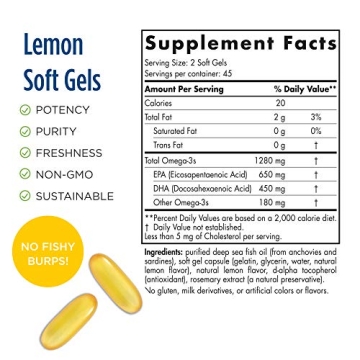 Nordic Naturals ProOmega Fish Oil Soft Gels for Wellness