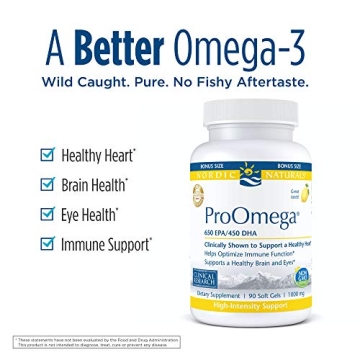 Nordic Naturals ProOmega Fish Oil Soft Gels for Wellness
