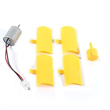 Electricity Generator, Micro Wind Turbines Dc Motor Vertical Motor Blades DIY Kit for Science Educat...