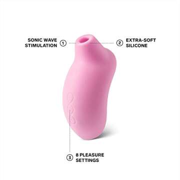 LELO SONA Sonic Massager - Waterproof Clit Sucker for Women