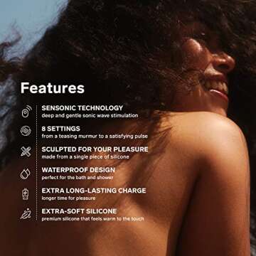 LELO SONA Sonic Massager - Waterproof Clit Sucker for Women