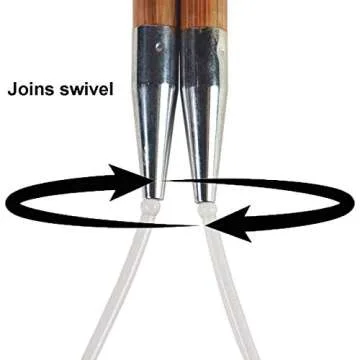 ChiaoGoo Bamboo Patina 9 inch (23cm) Circular Knitting Needles US Size 1 (2.25mm) 2009-1 with Stitch Holder