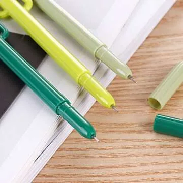 Cute Cactus Gel Ink Ballpoint Pens Pack of 12