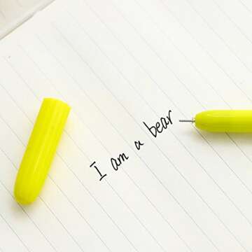 Cute Cactus Black Gel Ink Ballpoint Writing Pens, 12 pcs