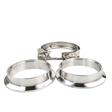 GaeaAuto 3 inch V Band Clamp Set for Turbo Installation