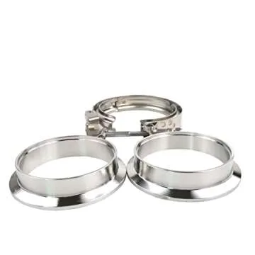 GaeaAuto 3 inch V Band Clamp Set for Turbo Installation