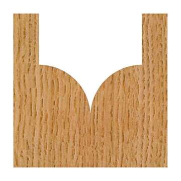Whiteside Router Bits 1572 Point Cutting Round Over Bit with 1/4-Inch Radius, 1/2-Inch Cutting Diameter and 1/2-Inch Cutting Length