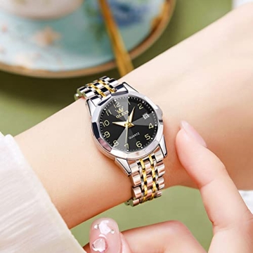 OLEVS Women's Quartz Diamond Dress Watch - Elegant & Durable