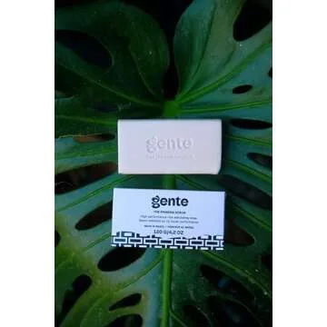 Gente Beauty The Ipanema Scrub Exfoliating Bar Soap – Gentle Cocoa & Rice Scrub for Smooth, Glowin...