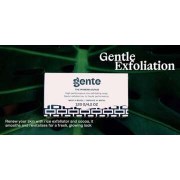 Gentle Cocoa & Rice Exfoliating Bar Soap for Glowing Skin