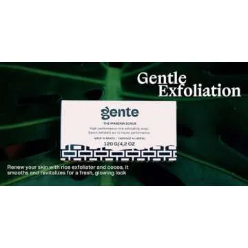 Gentle Cocoa & Rice Exfoliating Bar Soap for Glowing Skin