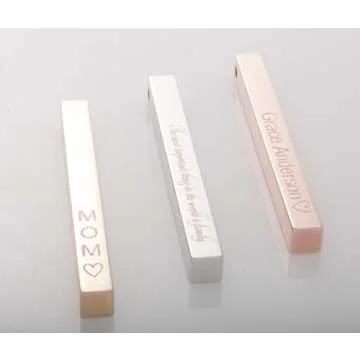 Elegant Custom Vertical Necklace for Women | Personalized Jewelry