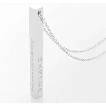 Elegant Custom Vertical Necklace for Women | Personalized Jewelry