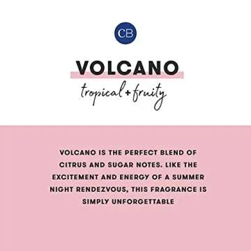 Capri Blue Volcano Scented Mini Tin Candle - Printed Mini Tin Jar Candle - Luxury Candles for Home Scented with Tropical Fruit & Sugared Citrus - Soy Candle Wax Blend - White Candle (3 oz)