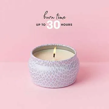 Capri Blue Volcano Scented Mini Tin Candle - Printed Mini Tin Jar Candle - Luxury Candles for Home Scented with Tropical Fruit & Sugared Citrus - Soy Candle Wax Blend - White Candle (3 oz)