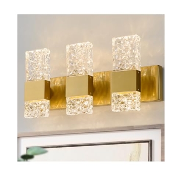 Stunning OYLYW Gold LED Bathroom Vanity Light Fixture