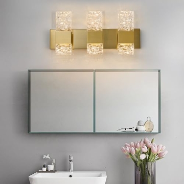 Stunning OYLYW Gold LED Bathroom Vanity Light Fixture