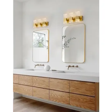 Stunning OYLYW Gold LED Bathroom Vanity Light Fixture
