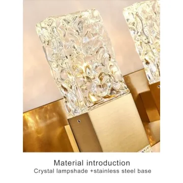 Stunning OYLYW Gold LED Bathroom Vanity Light Fixture