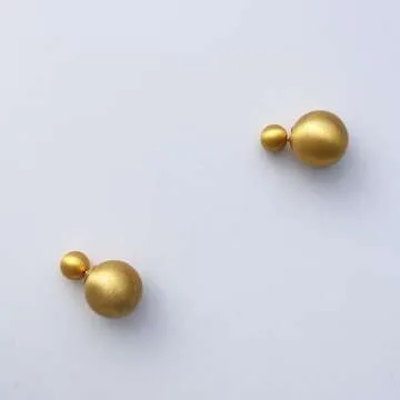 Stylish Douable Ball Stud Earrings for Women