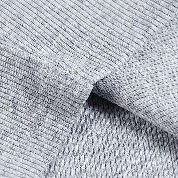 Artfish Women's Sleeveless Tank Top Form Fitting Scoop Neck Ribbed Knit Basic Cami Tight Fitted Heather Grey, XS