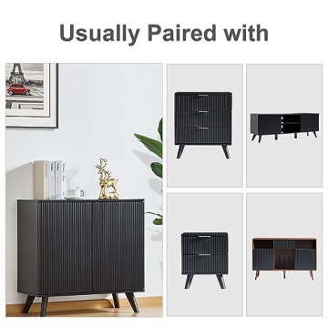 Wirrytor Modern Sideboard Buffet Console Table for Storage
