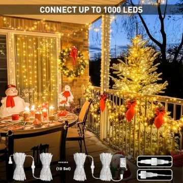 JMEXSUSS Connectable Warm White String Lights for Any Occasion