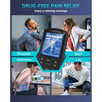 Comfytemp TENS Unit Muscle Stimulator for Pain Relief Therapy, FSA HSA Eligible TENS Machine with 24 Modes and DIY, Dual Channel EMS Unit, Pulse Muscle Massager for Back, Shoulder, Sciatica, Knee
