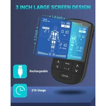 Comfytemp TENS Unit Muscle Stimulator for Pain Relief Therapy, FSA HSA Eligible TENS Machine with 24 Modes and DIY, Dual Channel EMS Unit, Pulse Muscle Massager for Back, Shoulder, Sciatica, Knee